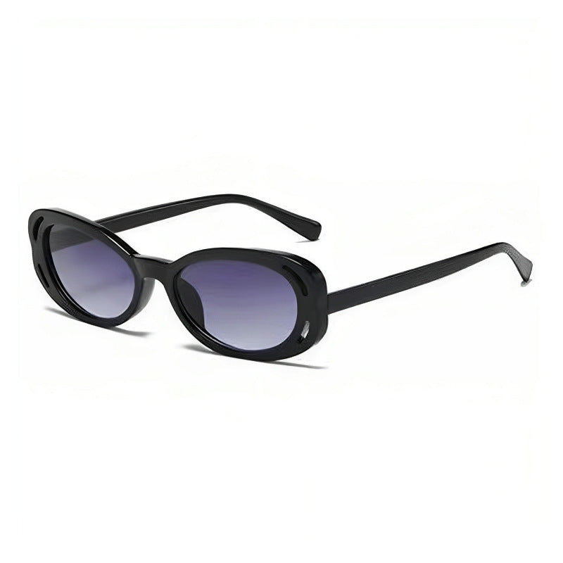 Damer Cat-Eye solbriller med elegant, transparent ramme og UV-beskyttelse Luvikno