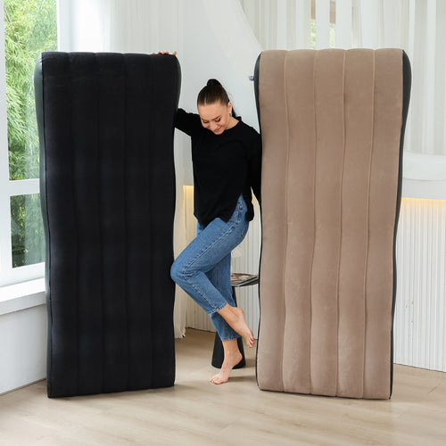 Damer Inflatable Comfort Lounge med integrert hodepute Luvikno