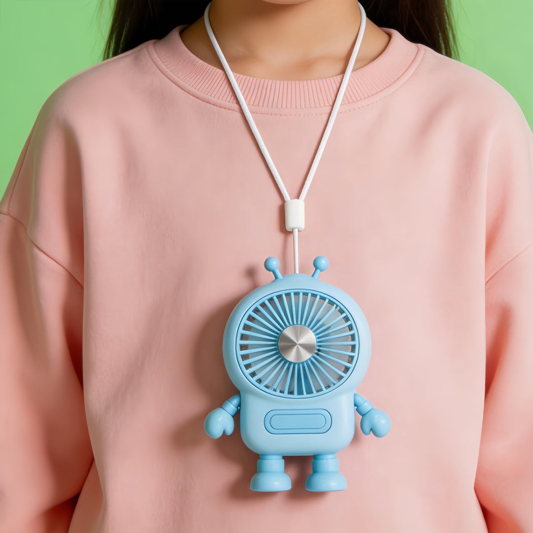 Damer Bærbar Robot-vifte med USB-ladingsfunksjon og fleksibelt design Luvikno