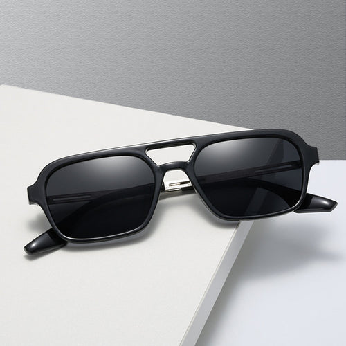 Dame designer solbrille med blå linser Luvikno