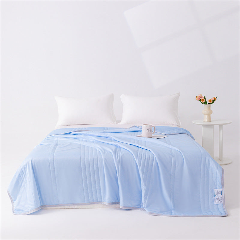 Cooling Ice Silk Summer Blanket – Lightweight, Washable, Soft Quilt for Babies & Adults | Luvikno