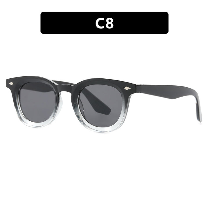 Damen modische Cat-Eye solbrille med transparent ramme Luvikno