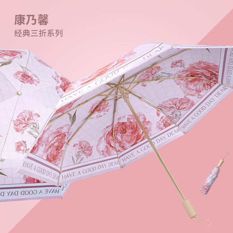 Kvinne Falt Umbrella Luvikno