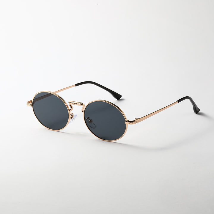 Dame rund fashionable solbriller Luvikno