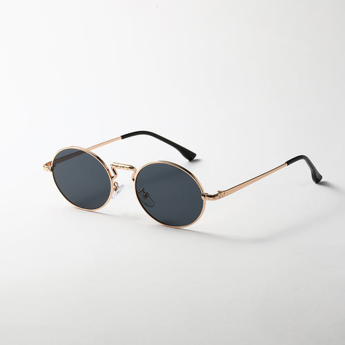 Dame rund fashionable solbriller Luvikno
