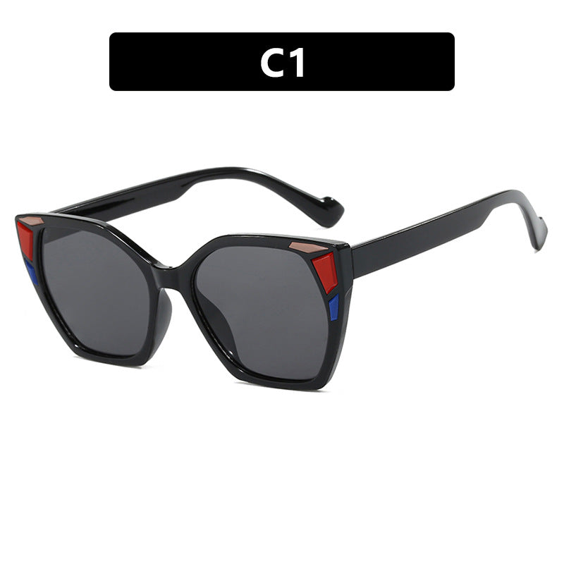 Dame moteriktig geometrisk designerbrille Luvikno