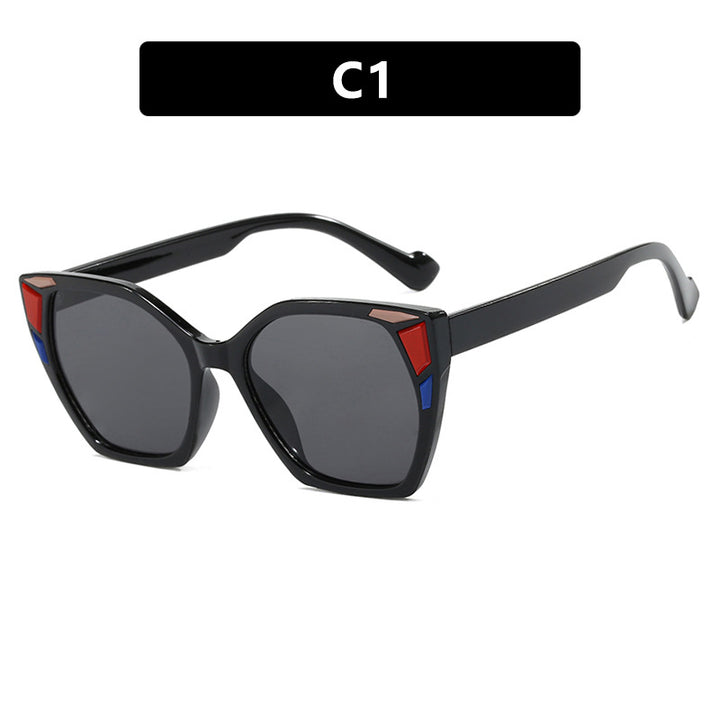 Dame moteriktig geometrisk designerbrille Luvikno