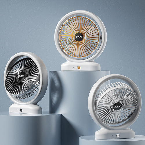 Unisex Portabel Luftsirkulasjonsvifte med LED-omgivelserbelysning Luvikno