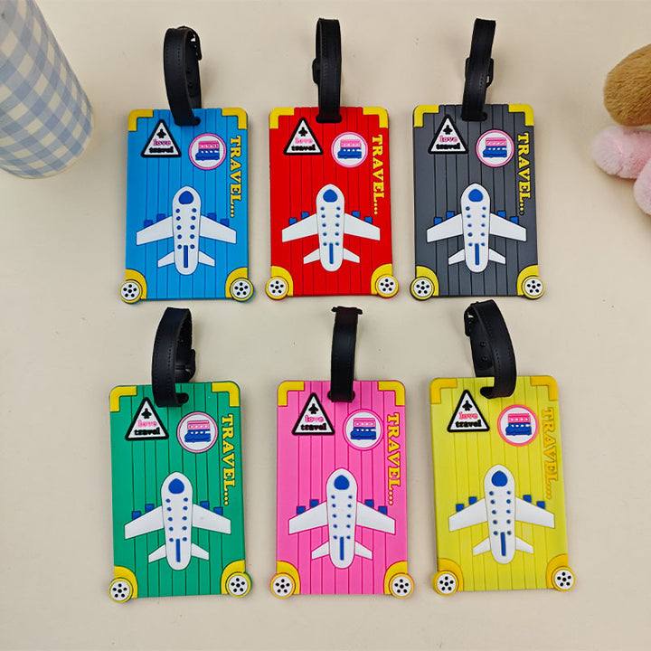 Unisex bagasjetag med morsomt flydesign Luvikno