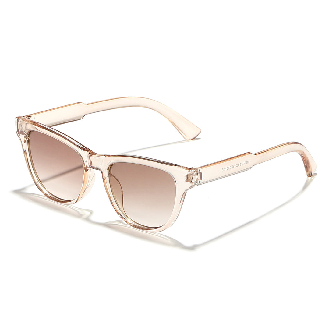 Damer moteriktige solbriller i elegant transparent design Luvikno
