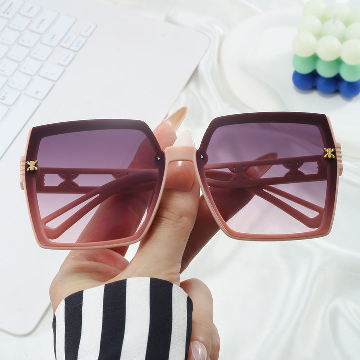Dame stilige oversized solbriller Luvikno