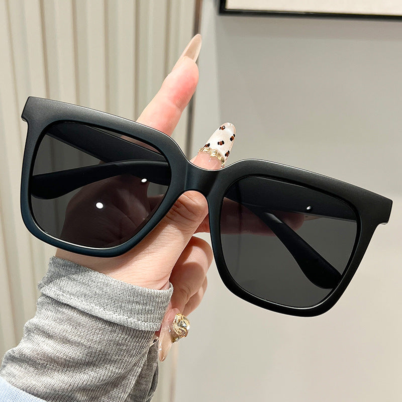Dame oversized solbriller med matt ramme Luvikno