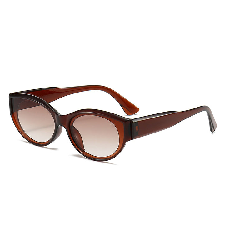 Dame Cat-Eye Solbriller med klart og moderne design Luvikno