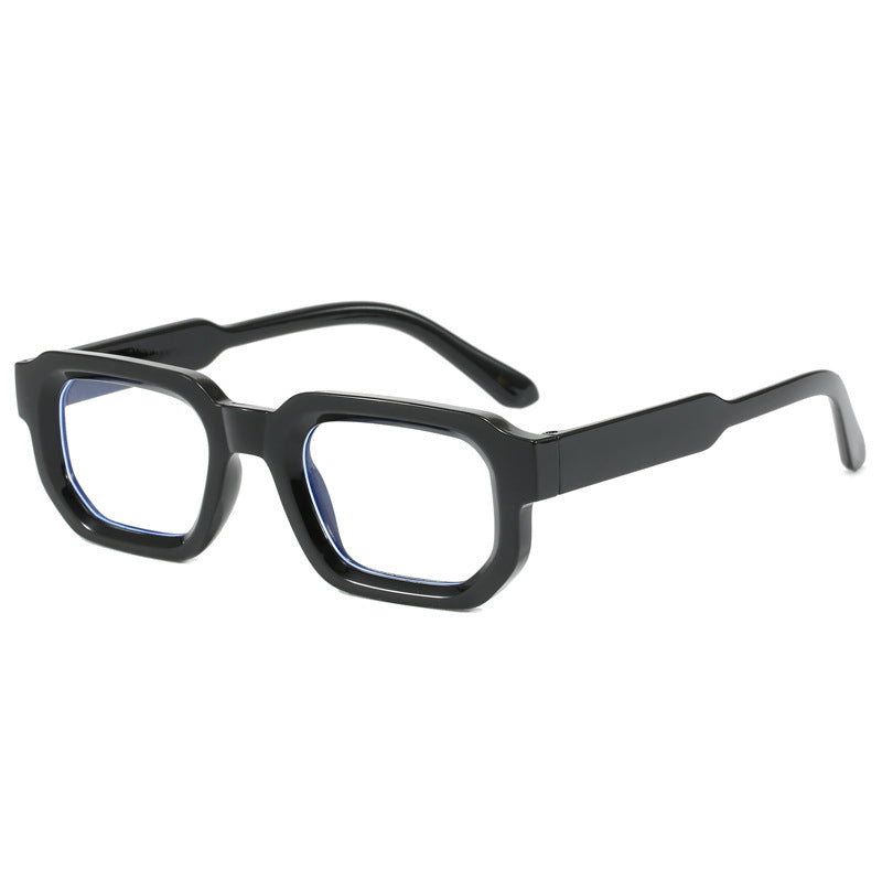 Dame moteriktig firkantet solbrille med klar ramme Luvikno