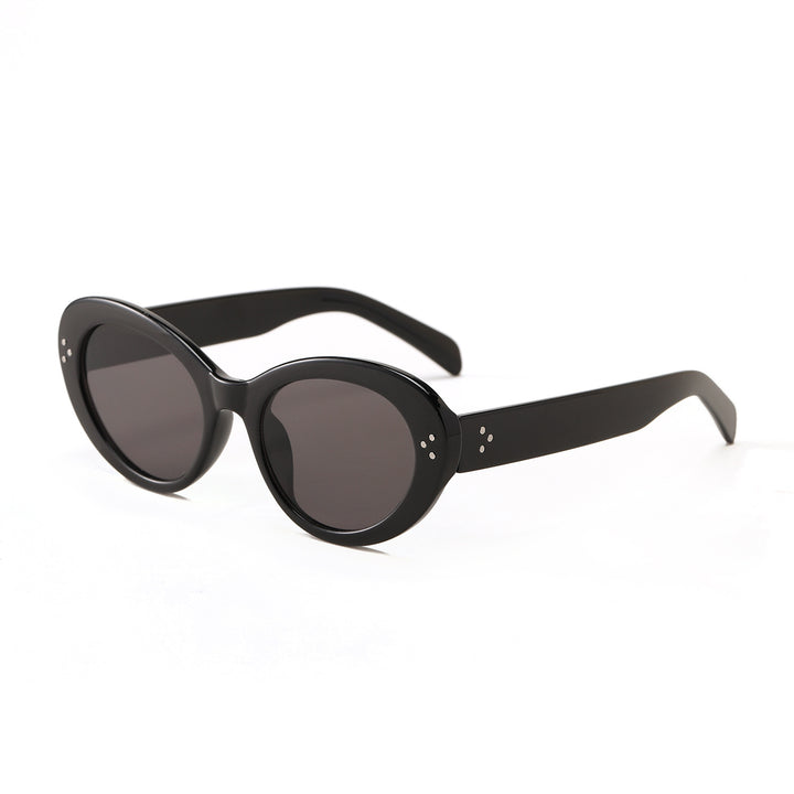 Dame moteriktig oversized solbrille med elegant ramme Luvikno