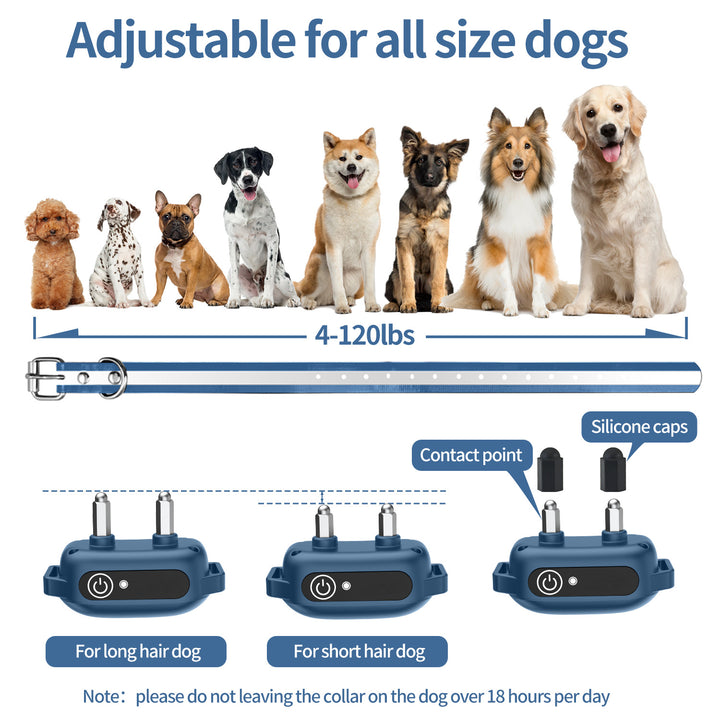 Elektrisk hundetreningshalsbånd med 1000m fjernkontroll og vanntett design – PetTrainer Luvikno