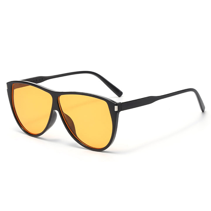 Dame moderne Cat-Eye solbriller med beskyttende UV-filter og stilramme Luvikno
