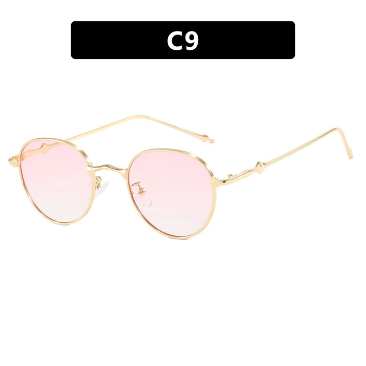 Dame elegant solbrille i moderne oval design Luvikno