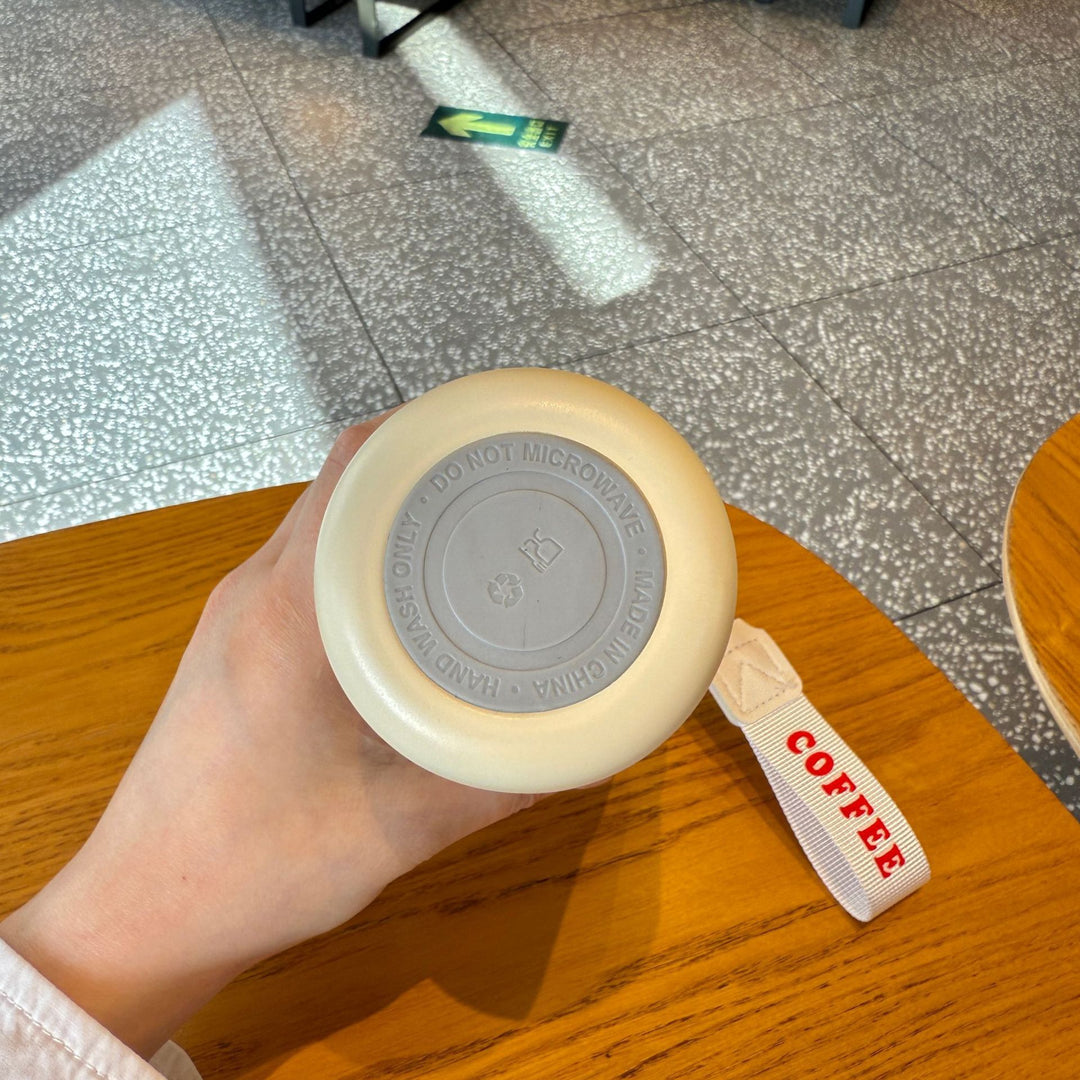 Dame isolert kaffekopp med praktisk håndholdtsløyfe Luvikno