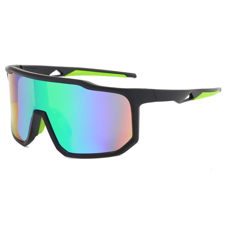 Damer sportslige racing solbriller med bredt synsfelt og moderne speilglass Luvikno