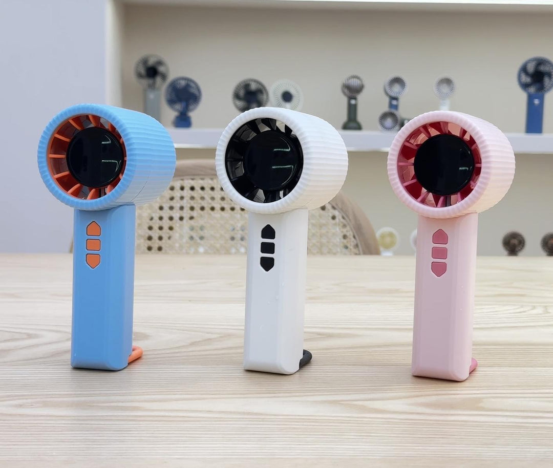 Unisex Bærbar Håndvifte med kraftig batteri og kompakt design Luvikno