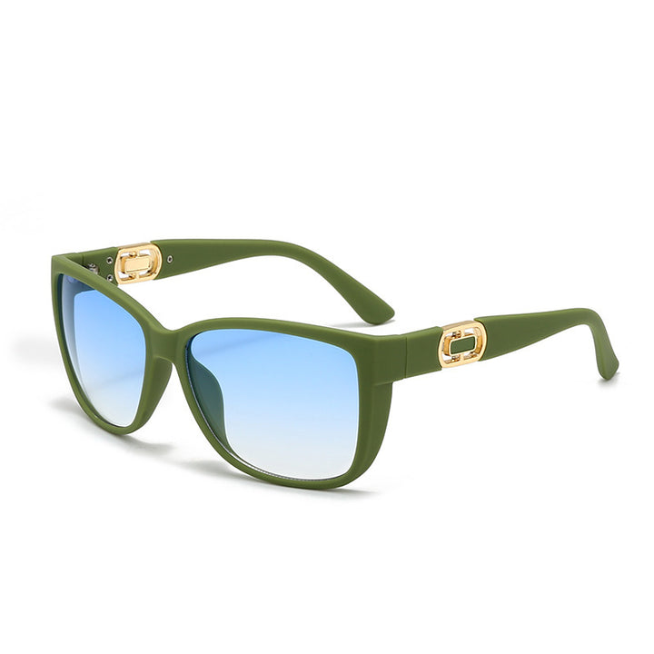 Dame oversized solbrill med elegant ramme og UV-beskyttelse Luvikno