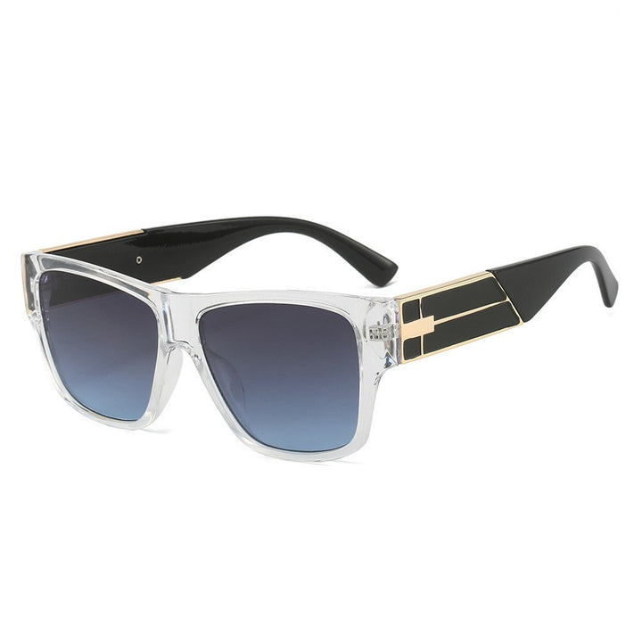 Dame moteriktig oversized solbrille med elegant ramme Luvikno