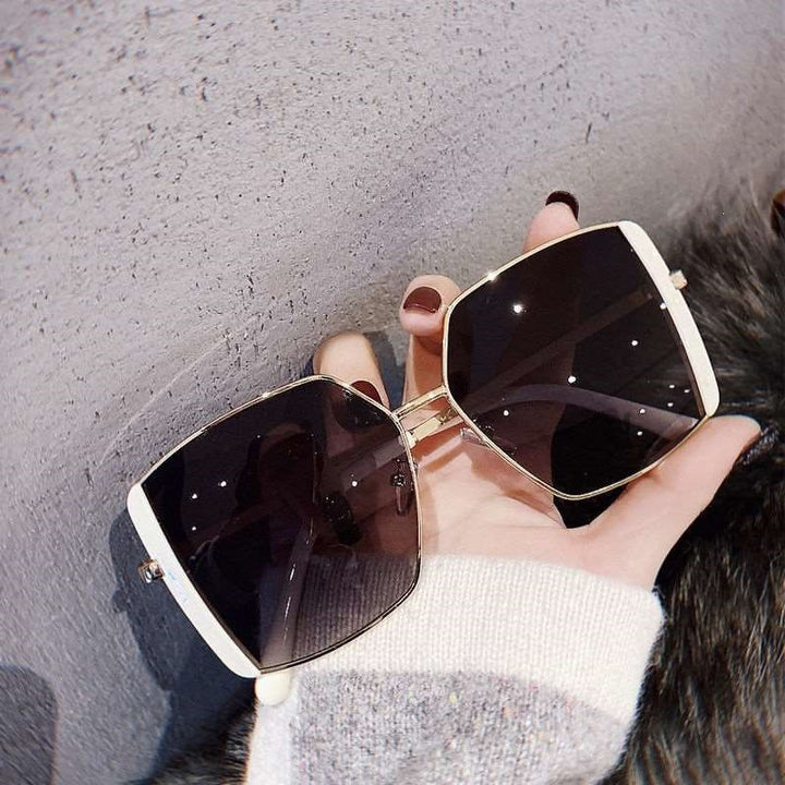 Dame trendy firkantet solbrille Luvikno