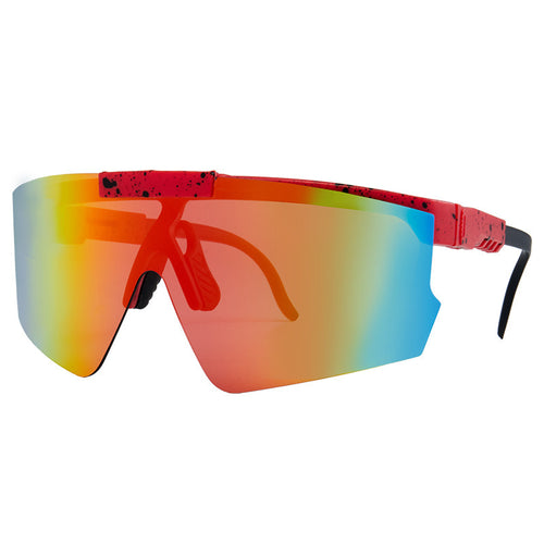 Dame Sport-solbrille i moderne design med store glass Luvikno