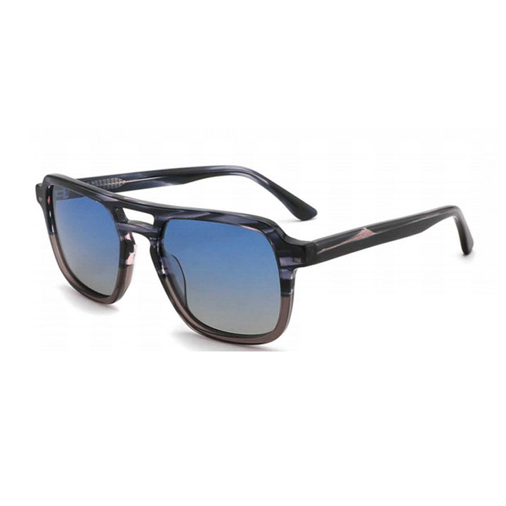 Dame solbrille med robust, stilisert plastramme og harmonisk avrundede glass Luvikno