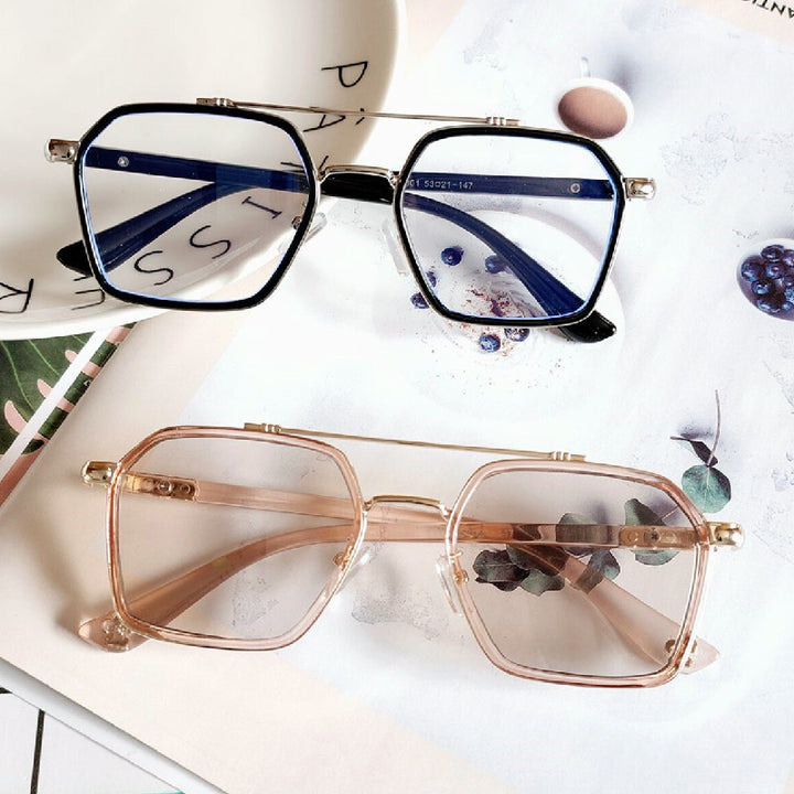 Damer moderne geometrisk lesebrille Luvikno