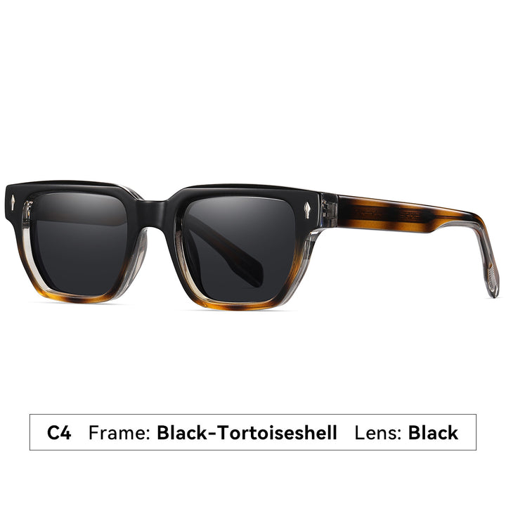 Dame solbrille i moderne, elegante kvadratdesign Luvikno
