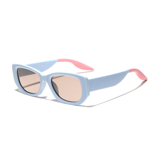 Dame fashionable luksus solbrille med kantet design Luvikno