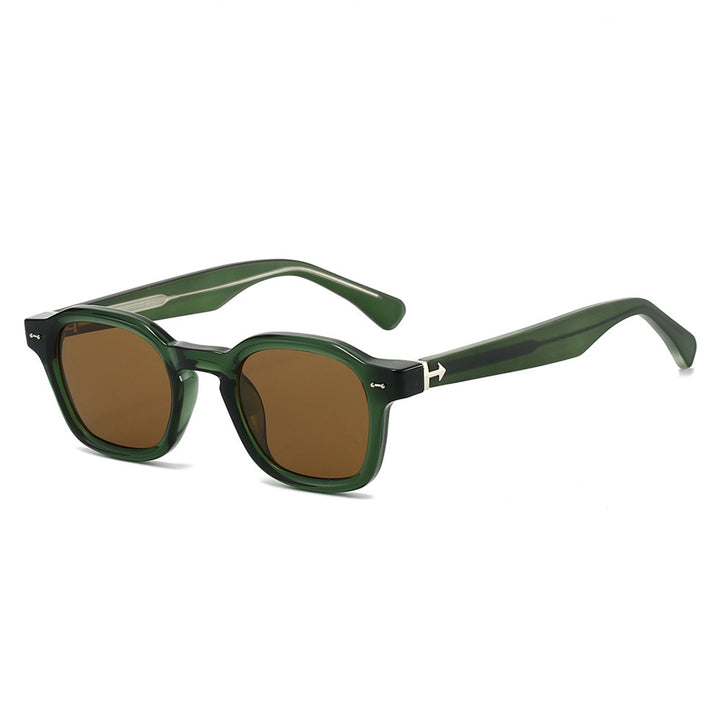 Dame moteriktig solbrille i unikt, kvadratisk design Luvikno