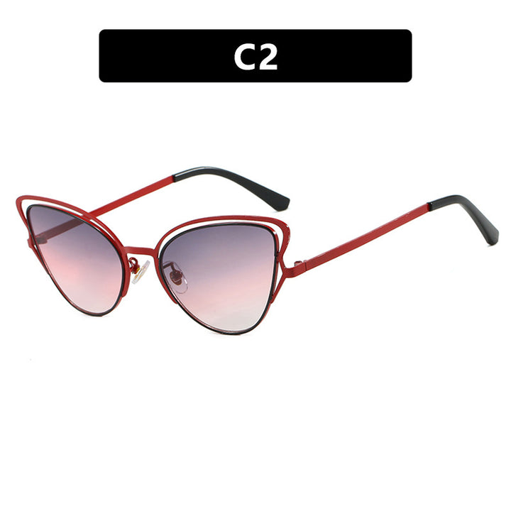 Dame Cat-Eye Briller med edelt metallramme og komfortabel passform Luvikno