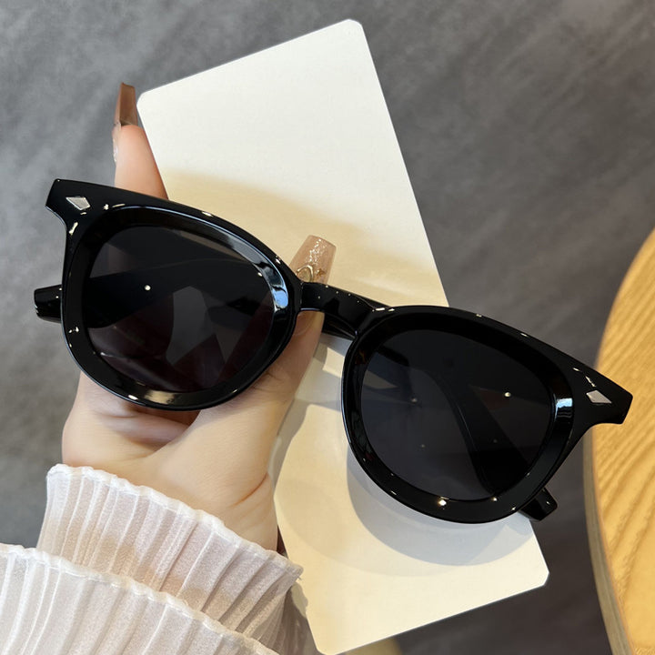 Damen modische Cat-Eye solbrille med transparent ramme Luvikno