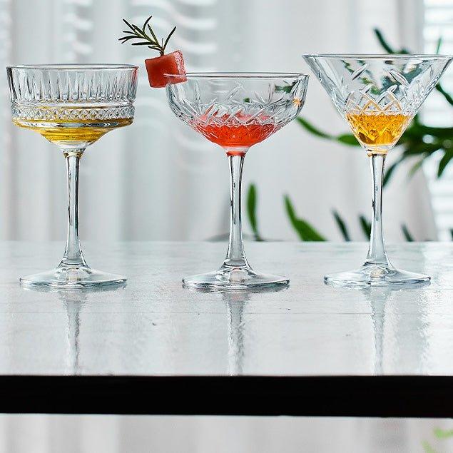Mønstret Martini Cocktail Glasser | Luvikno