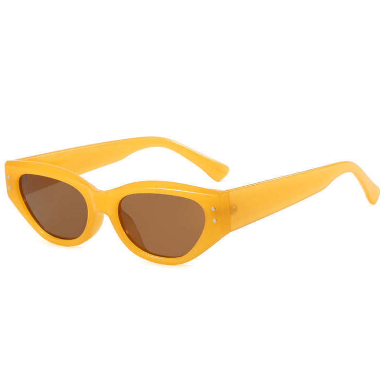 Dame moteriktig solbrille i trendy Cat-Eye stil Luvikno