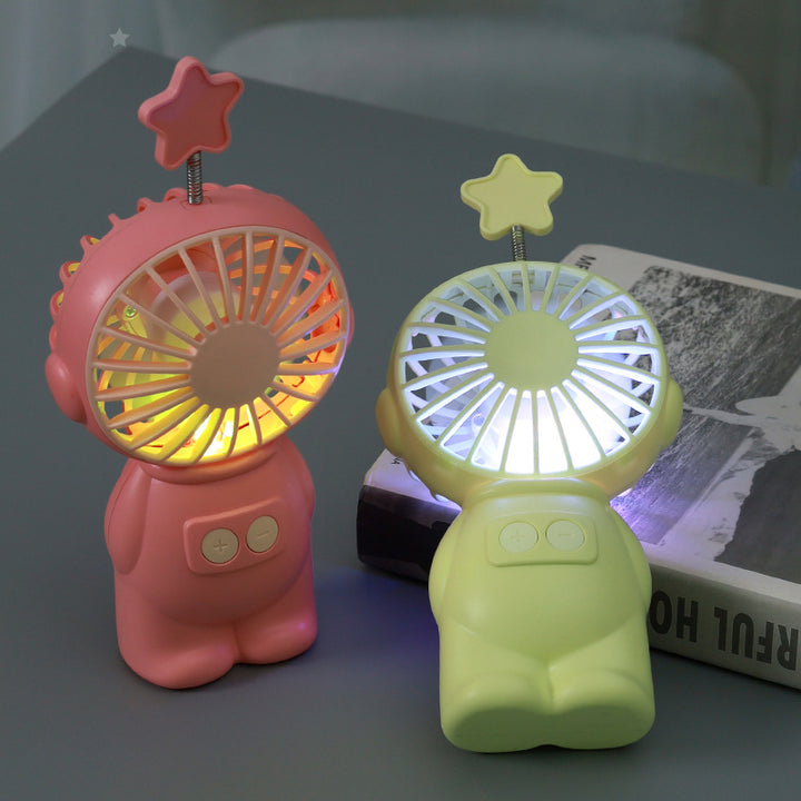 Unisex Bærbar Mini-vifte i kreativt figurd Design Luvikno