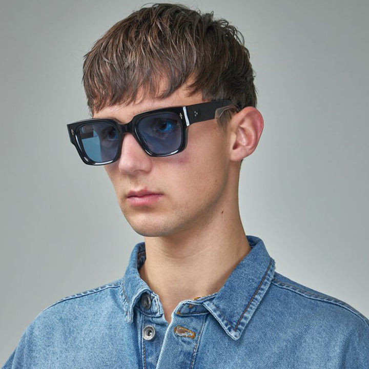 Dame kvadratisk solbrille med luksuriøs ramme og beskyttende UV-filter Luvikno