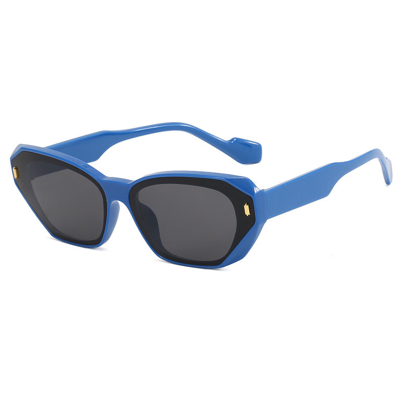 Dame futuristisk diamant-solbrille Luvikno