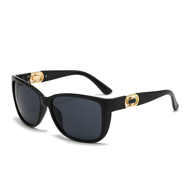 Dame oversized solbrill med elegant ramme og UV-beskyttelse Luvikno