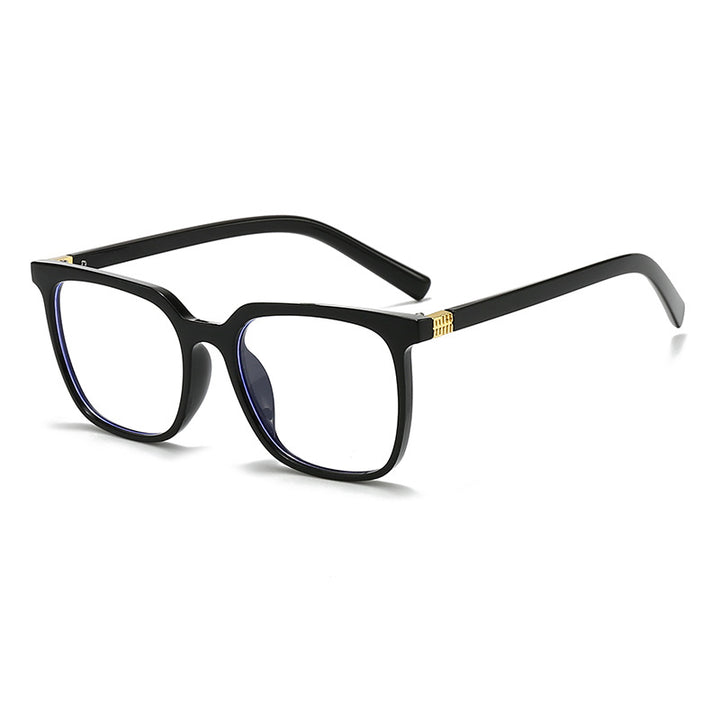 Dame moteriktig oversized solbrille Luvikno