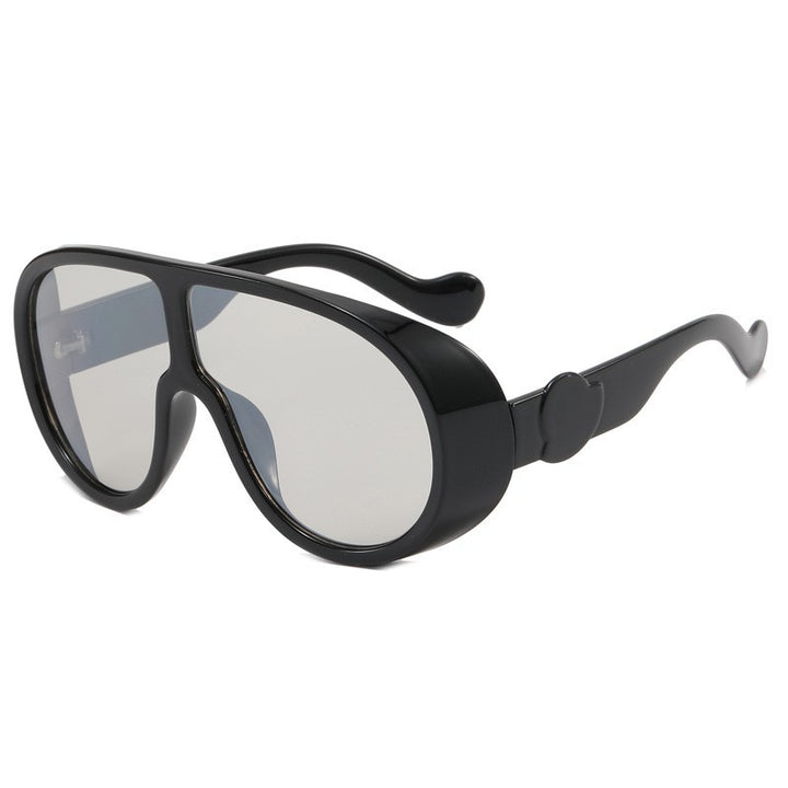Dame Sporty Oversized Solbriller med innovativt design Luvikno