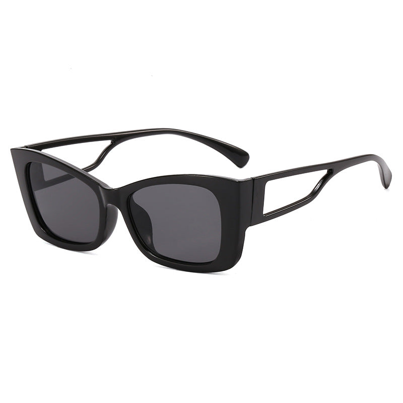Damer trendy geometrisk solbrille med firkantet ramme Luvikno