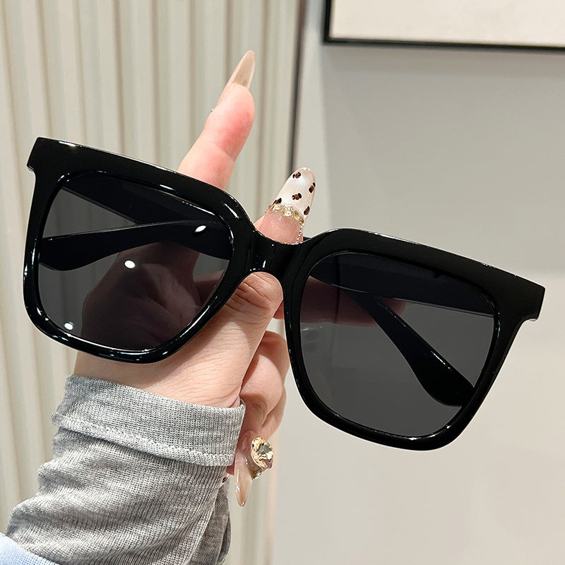 Dame oversized solbriller med matt ramme Luvikno