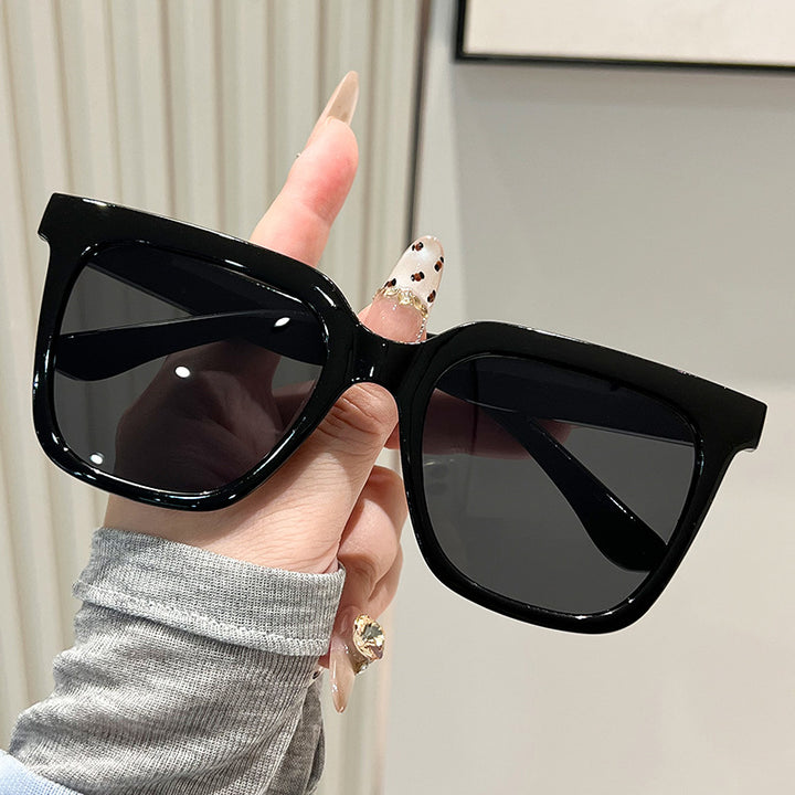 Dame oversized solbriller med matt ramme Luvikno