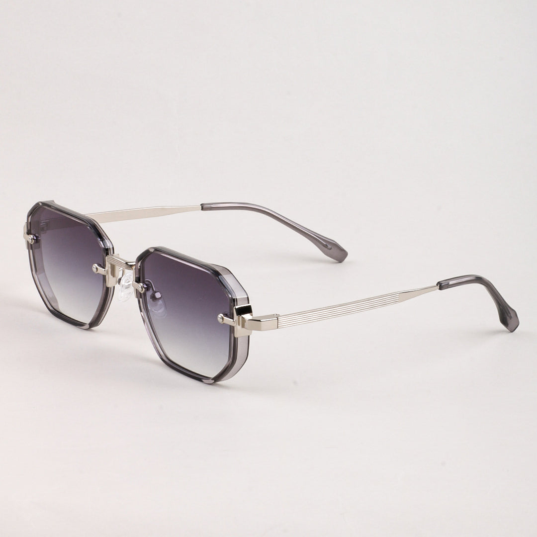 Dame moteriktig solbrille i elegant, åttkantet design Luvikno