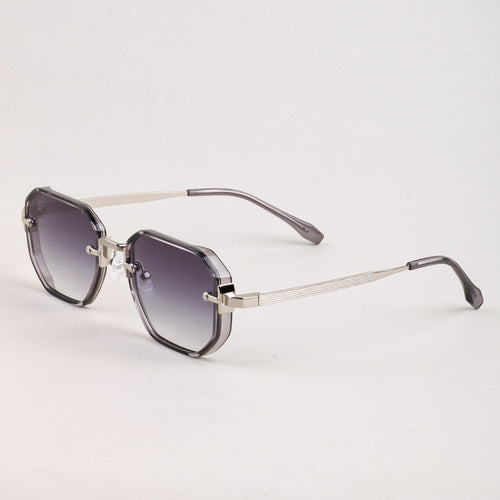 Dame moteriktig solbrille i elegant, åttkantet design Luvikno