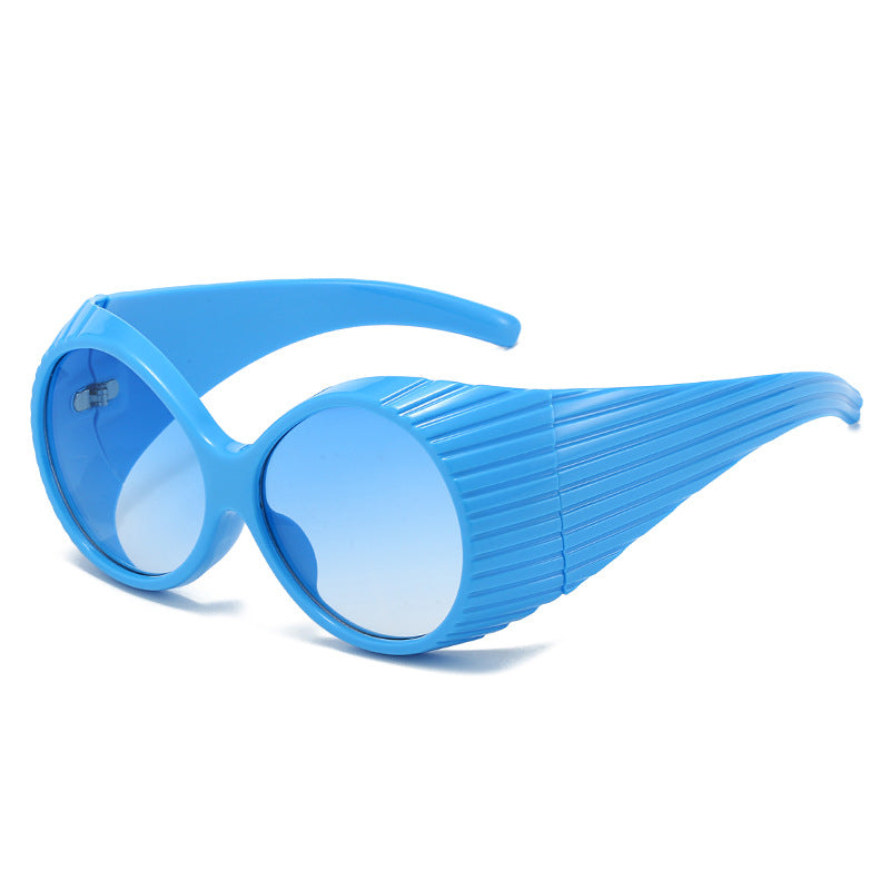 Dame Ekstravagant Solbrille med unikt bølgedesign Luvikno